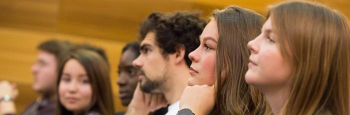 Students attending an event in Caniana
